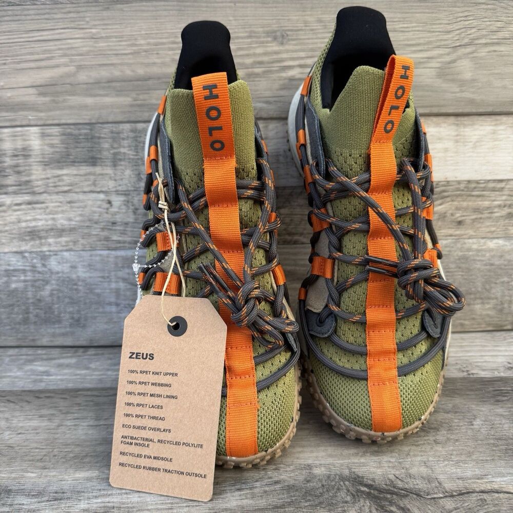 Brand new with tags Holo Footwear Zeus sustainable outdoor hiking sneakers Us 9